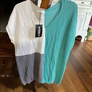 NWT DOUBLEJU  SIZE X-LARGE SWEATER TOP